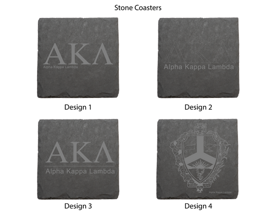 Alpha Kappa Lambda Stone Coasters - 4-Pack