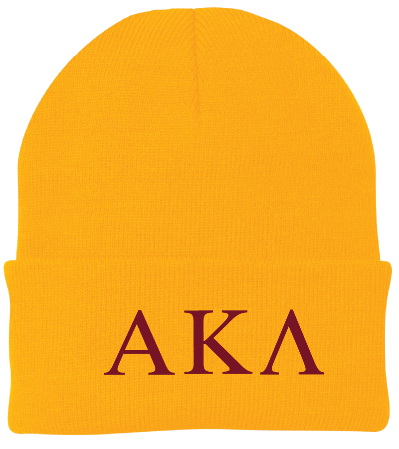 Alpha Kappa Lambda Lettered Beanies