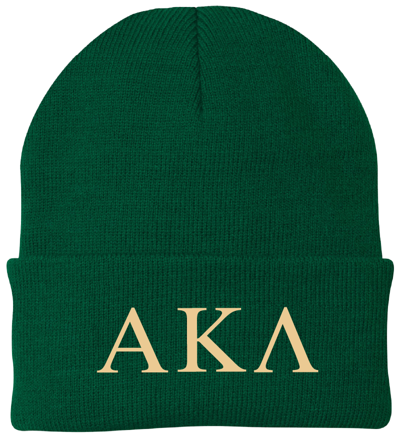 Alpha Kappa Lambda Lettered Beanies