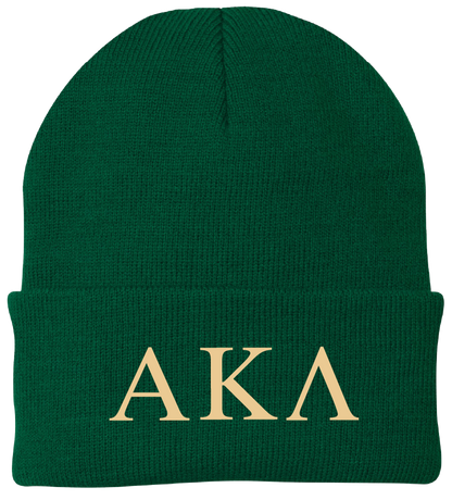 Alpha Kappa Lambda Lettered Beanies