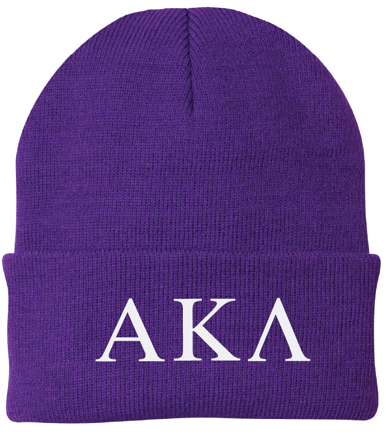 Alpha Kappa Lambda Lettered Beanies