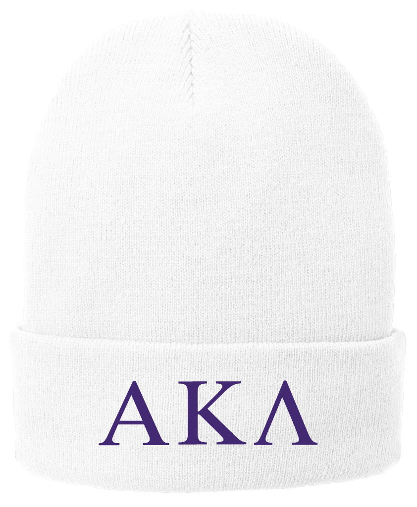 Alpha Kappa Lambda Lettered Beanies