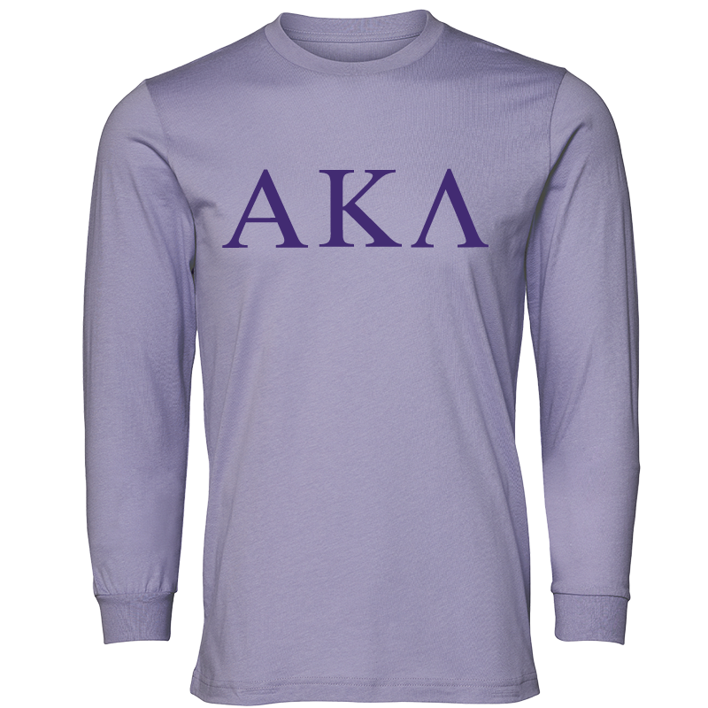 Alpha Kappa Lambda Lettered Long Sleeve T-Shirts