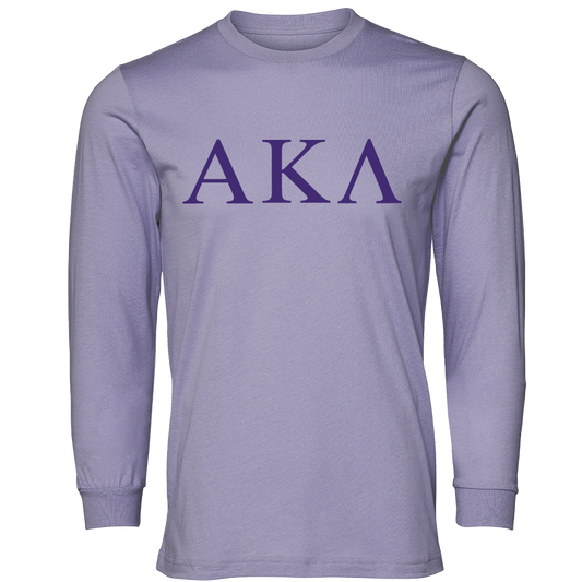 Alpha Kappa Lambda Lettered Long Sleeve T-Shirts