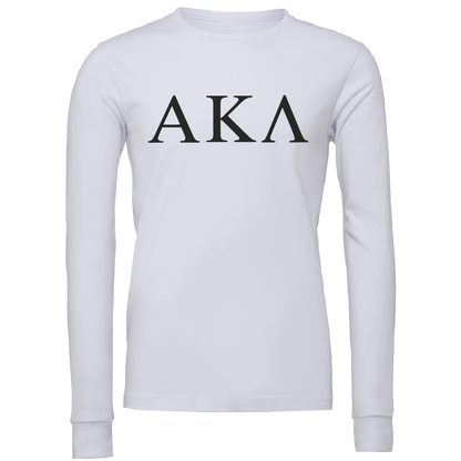 Alpha Kappa Lambda Lettered Long Sleeve T-Shirts