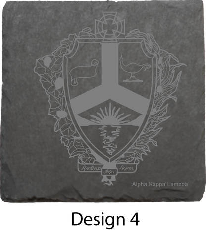 Alpha Kappa Lambda Stone Coasters - 4-Pack