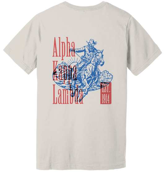 Alpha Kappa Lambda Cowboy Graphic T-Shirt