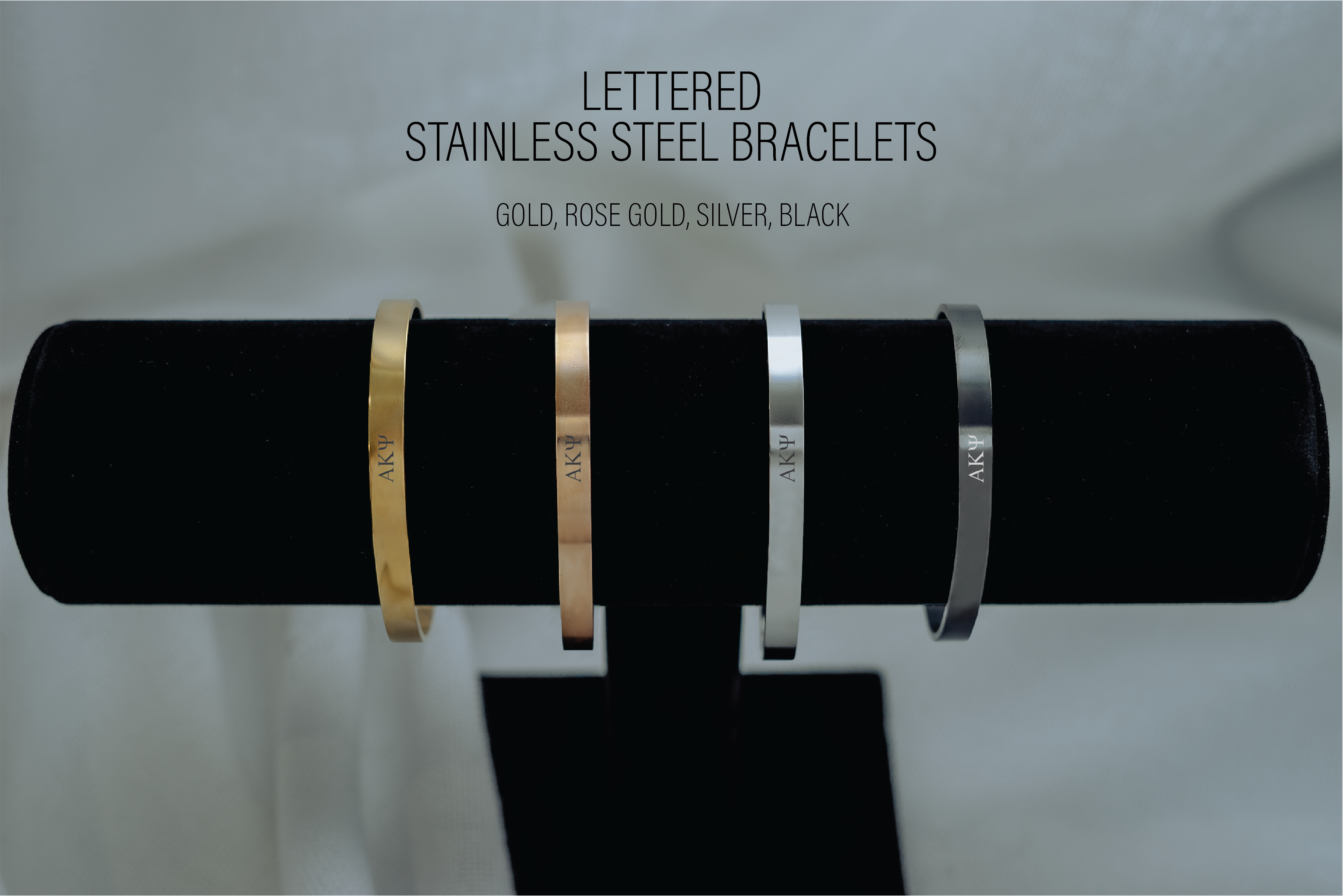 Alpha Kappa Psi Lettered Bracelets
