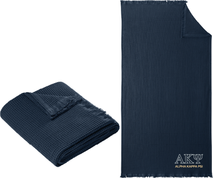 Alpha Kappa Psi Letters and Name Blankets