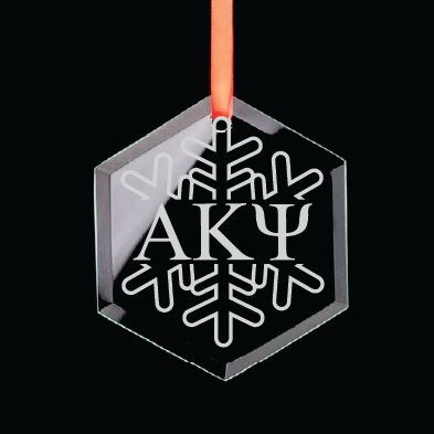 Alpha Kappa Psi Single-Snowflake Ornament