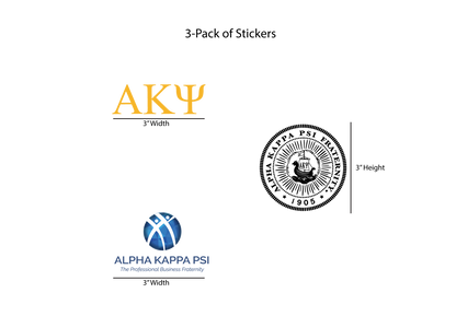 Alpha Phi Omega Centennial Permanent Stickers