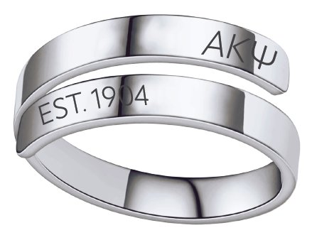 Alpha Kappa Psi Year and Letters Rings