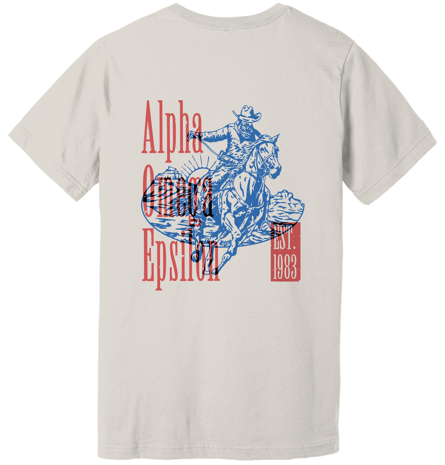 Alpha Omega Epsilon Cowboy Graphic T-Shirt