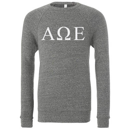 Alpha Omega Epsilon Lettered Crewneck Sweatshirts