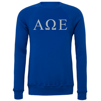 Alpha Omega Epsilon Lettered Crewneck Sweatshirts