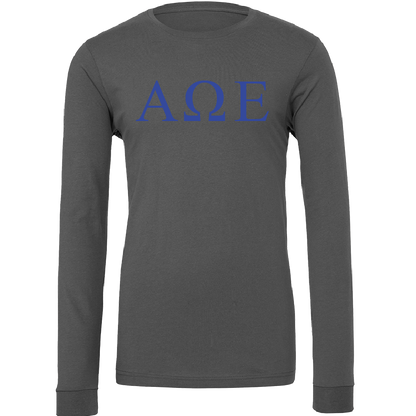 Alpha Omega Epsilon Lettered Long Sleeve T-Shirts