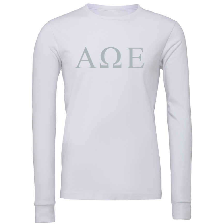 Alpha Omega Epsilon Lettered Long Sleeve T-Shirts