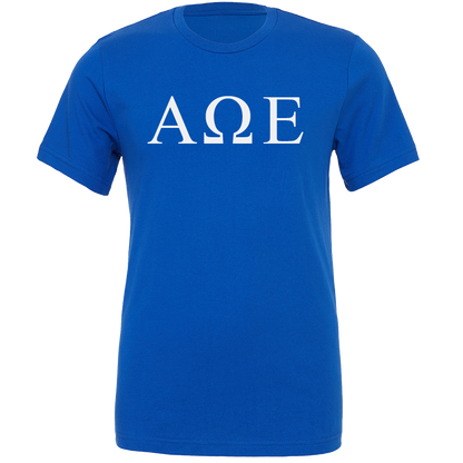 Alpha Omega Epsilon Lettered Short Sleeve T-Shirts