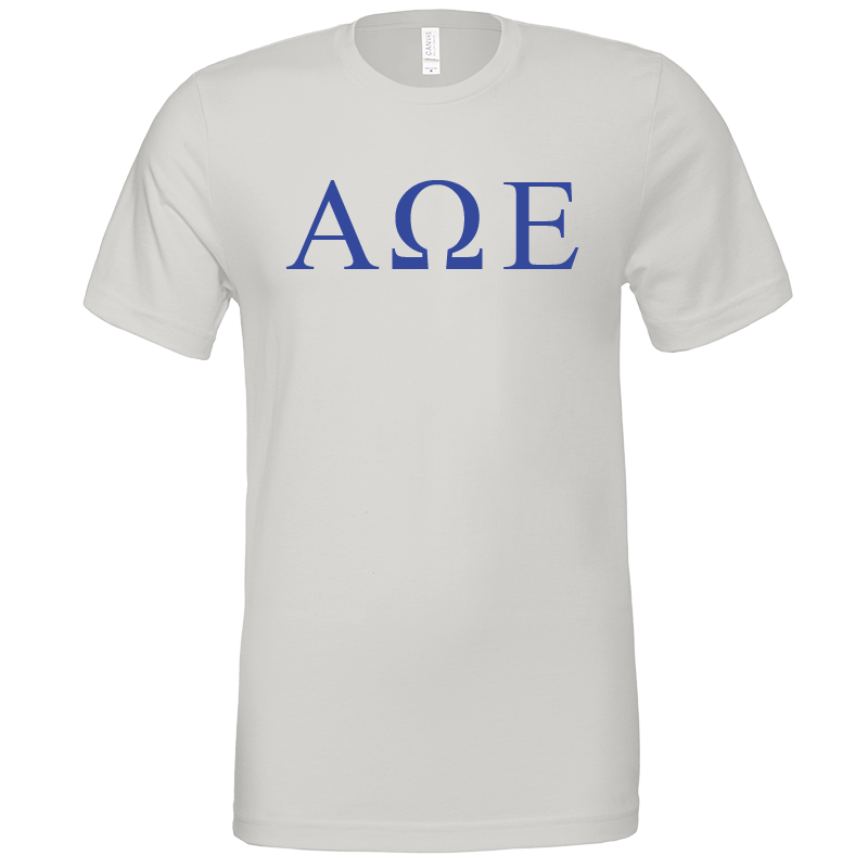 Alpha Omega Epsilon Lettered Short Sleeve T-Shirts