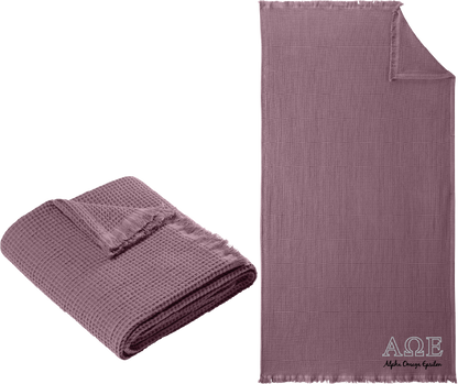 Alpha Omega Epsilon Letters and Name Blankets