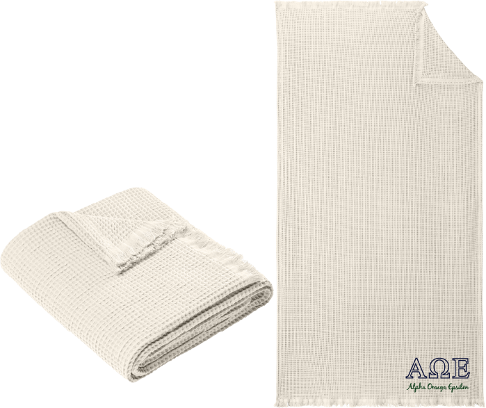 Alpha Omega Epsilon Letters and Name Blankets