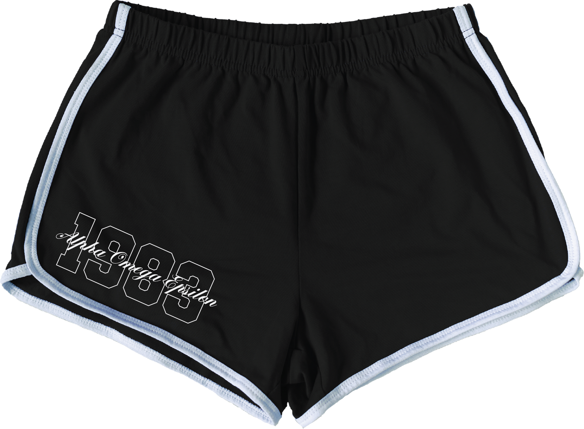 Alpha Omega Epsilon Year and Name Women's Shorts