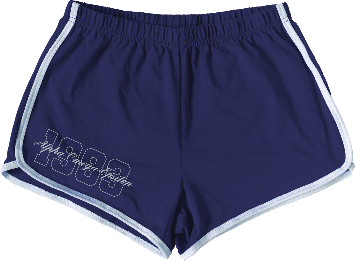 Alpha Omega Epsilon Year and Name Women's Shorts