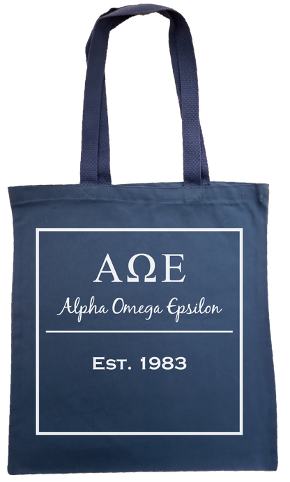 Alpha Omega Epsilon Tote Bags