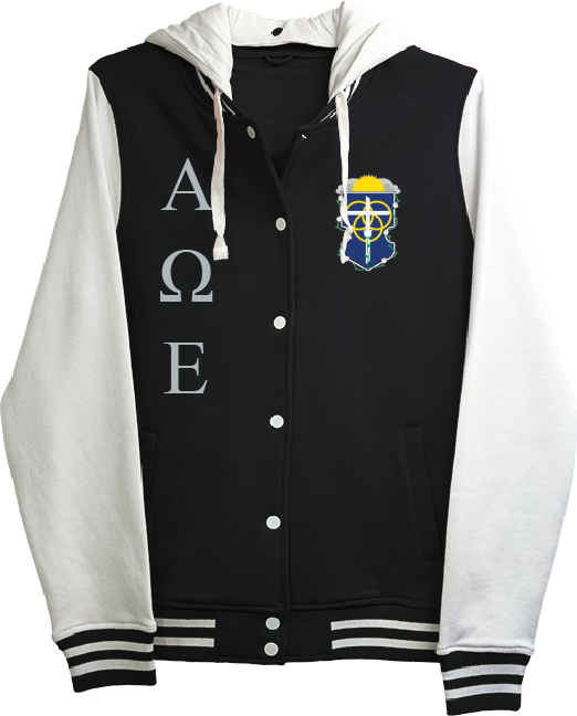 Alpha Omega Epsilon Varsity Hooded Sweatshirt