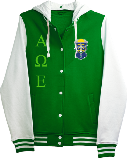 Alpha Omega Epsilon Varsity Hooded Sweatshirt