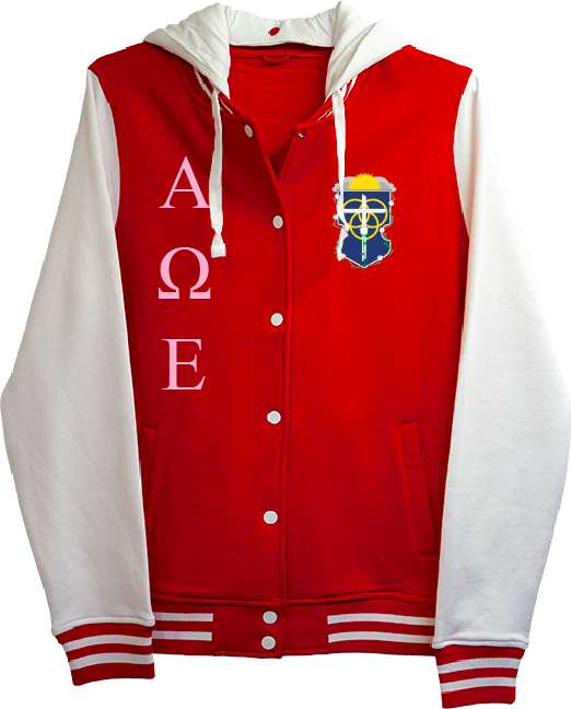 Alpha Omega Epsilon Varsity Hooded Sweatshirt