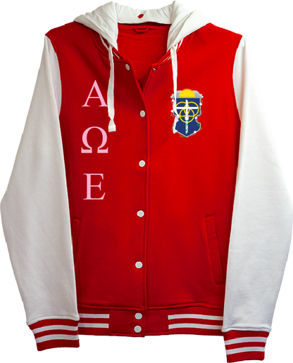 Alpha Omega Epsilon Varsity Hooded Sweatshirt