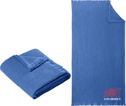 Alpha Omicron Pi Letters and Name Blankets