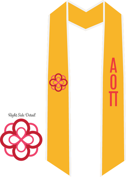 Alpha Omicron Pi Graduation Stoles