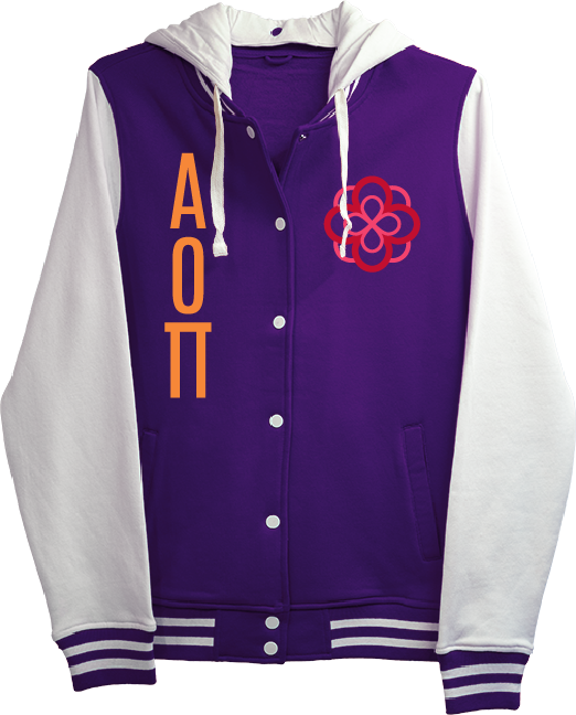 Alpha Omicron Pi Hooded Sweatshirt
