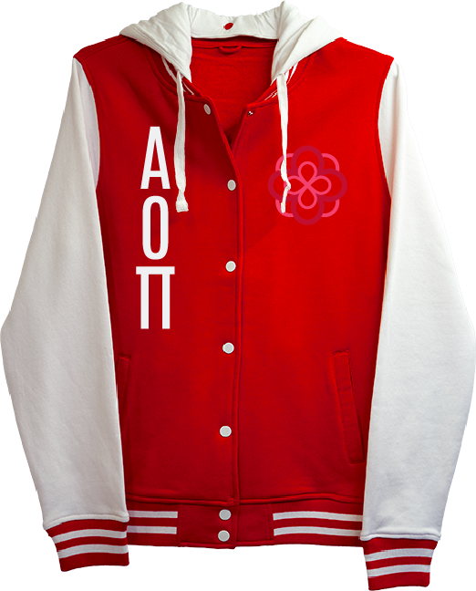 Alpha Omicron Pi Hooded Sweatshirt