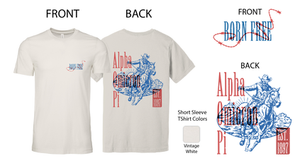 Alpha Omicron Pi Cowboy Graphic T-Shirt