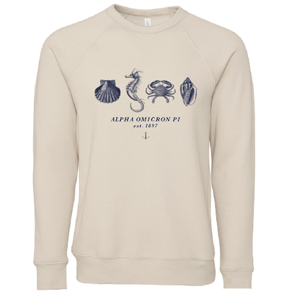 Alpha Omicron Pi Nautical Graphic Crewnecks
