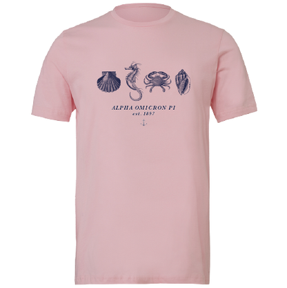 Alpha Omicron Pi Nautical Graphic T-Shirts
