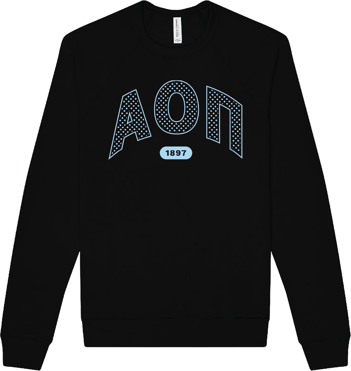 Alpha Omicron Pi polka dot black