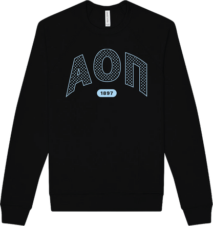 Alpha Omicron Pi polka dot black