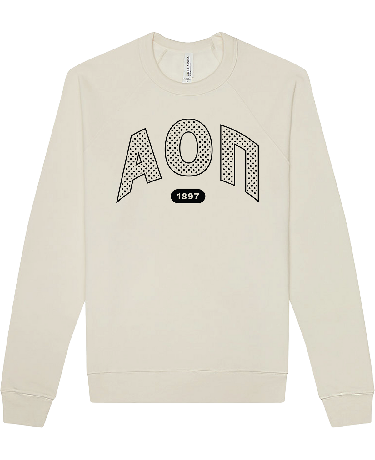 Alpha Omicron Pi polka dot natural