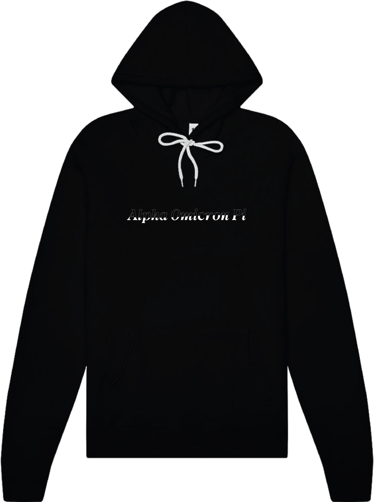 Alpha Omicron Pi Stitched Outline Hoodies
