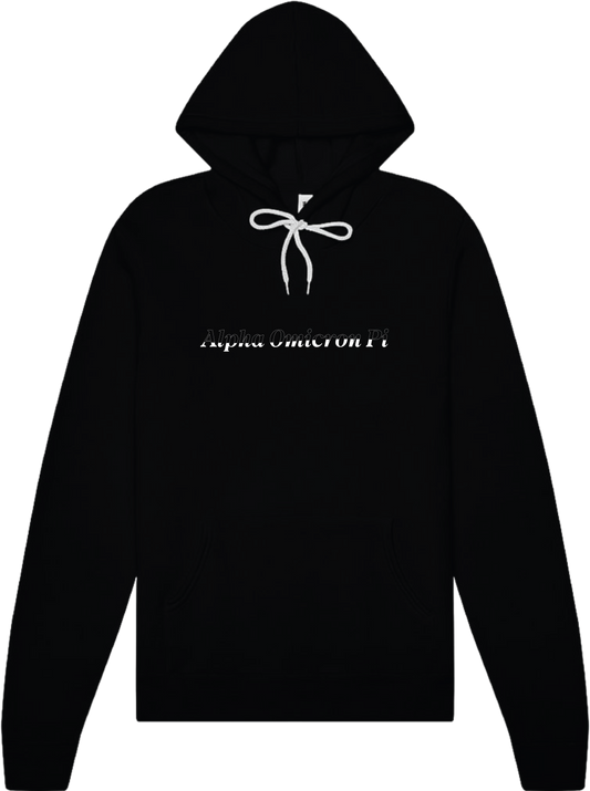 Alpha Omicron Pi Stitched Outline Hoodies