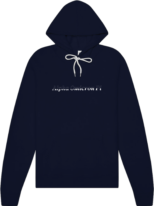 Alpha Omicron Pi Stitched Outline Hoodies