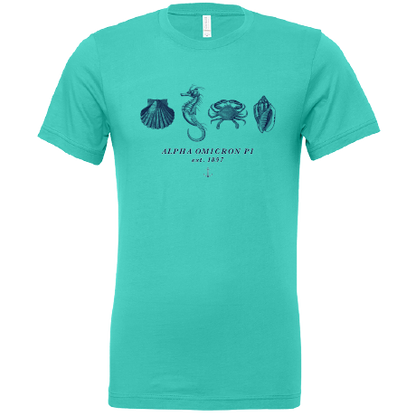 Alpha Omicron Pi Nautical Graphic T-Shirts