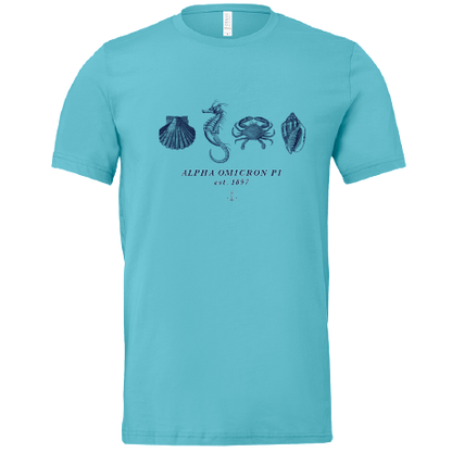 Alpha Omicron Pi Nautical Graphic T-Shirts