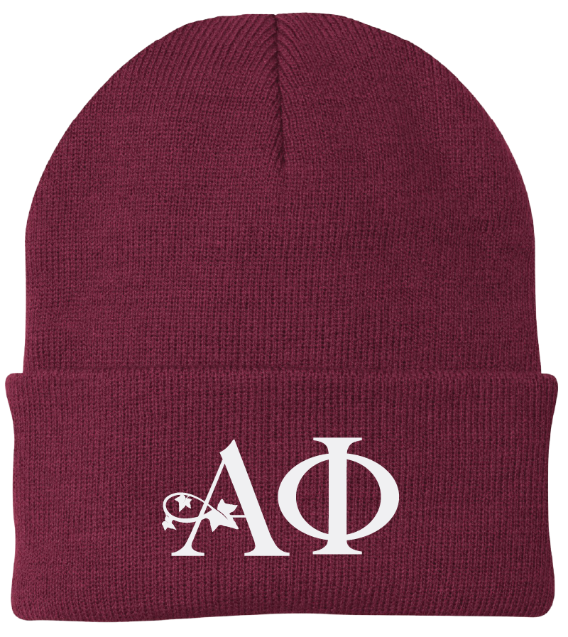 Alpha Phi Lettered Beanies