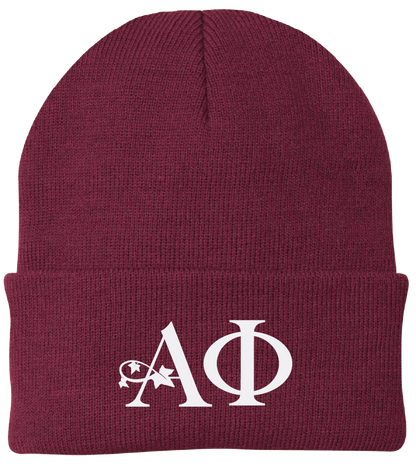 Alpha Phi Lettered Beanies