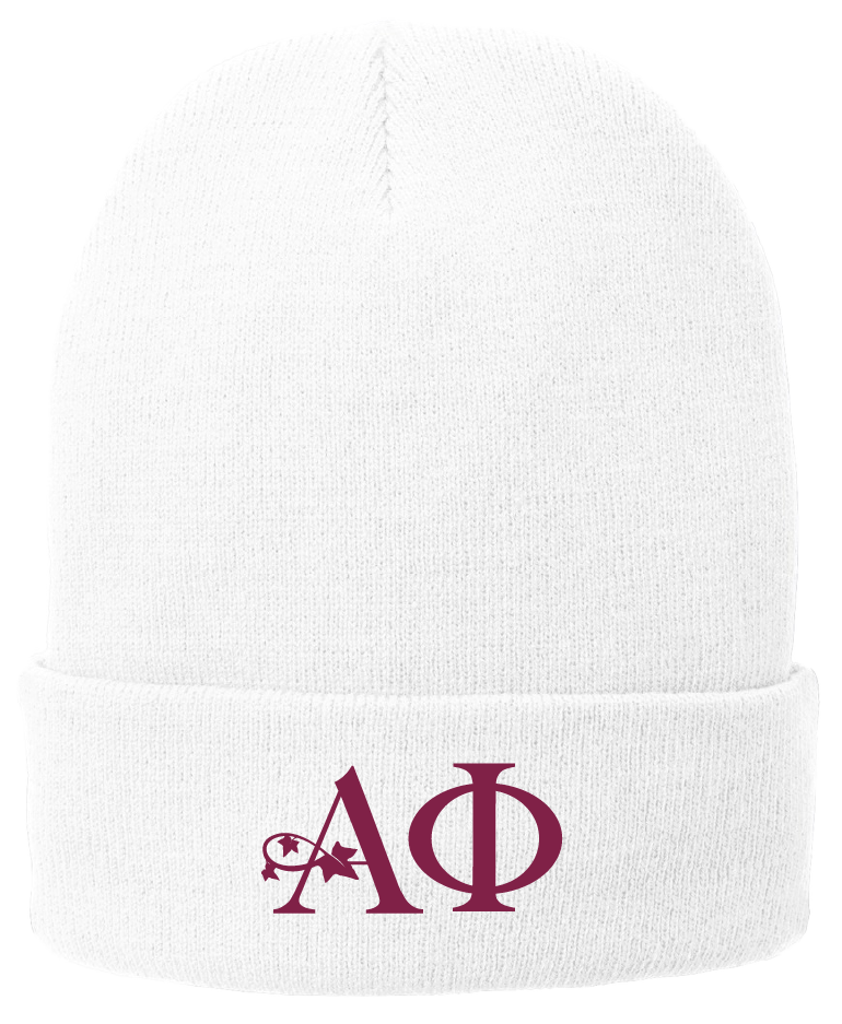 Alpha Phi Lettered Beanies